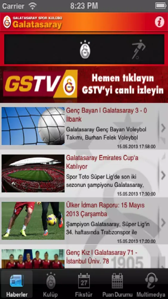 Screenshot di Galatasaray SK