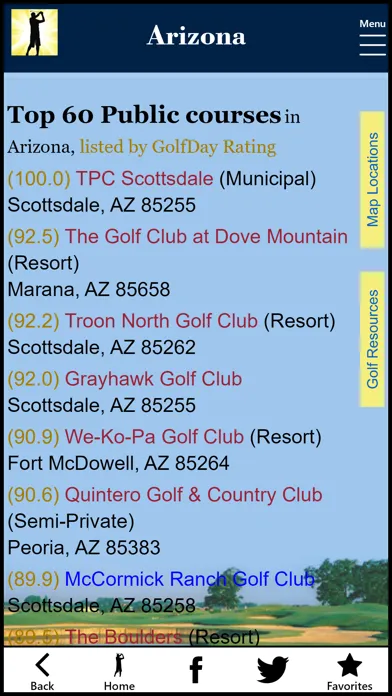 GolfDay Arizona 스크린샷