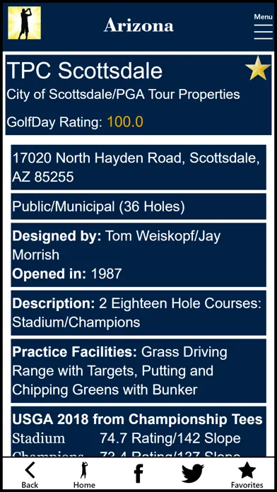 GolfDay Arizona 스크린샷