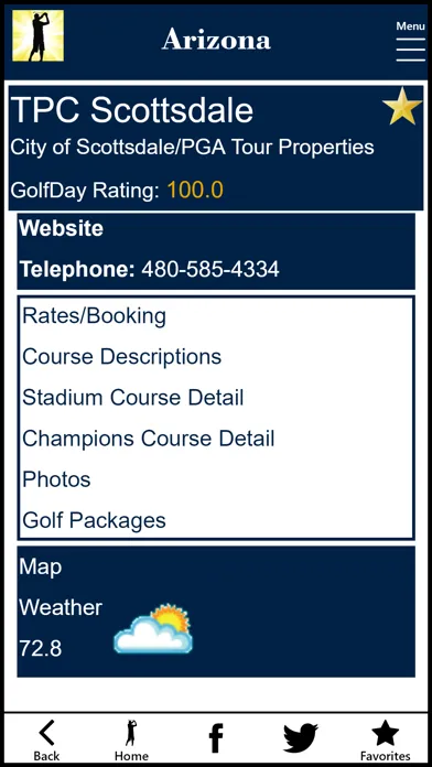 GolfDay Arizona 스크린샷