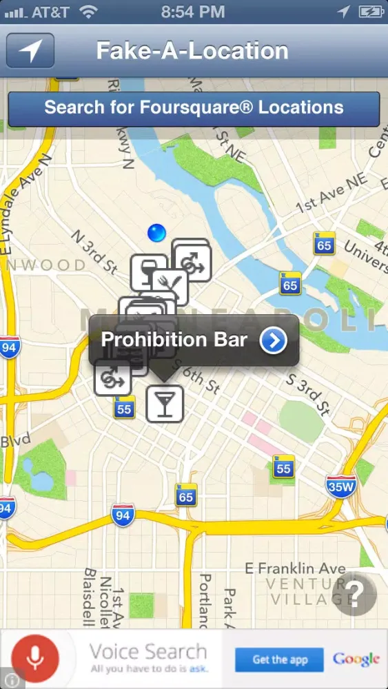 Fake-A-Location Free ™ スクリーンショット