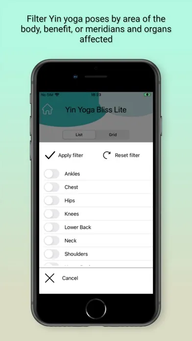 Yin Yoga Bliss Lite スクリーンショット