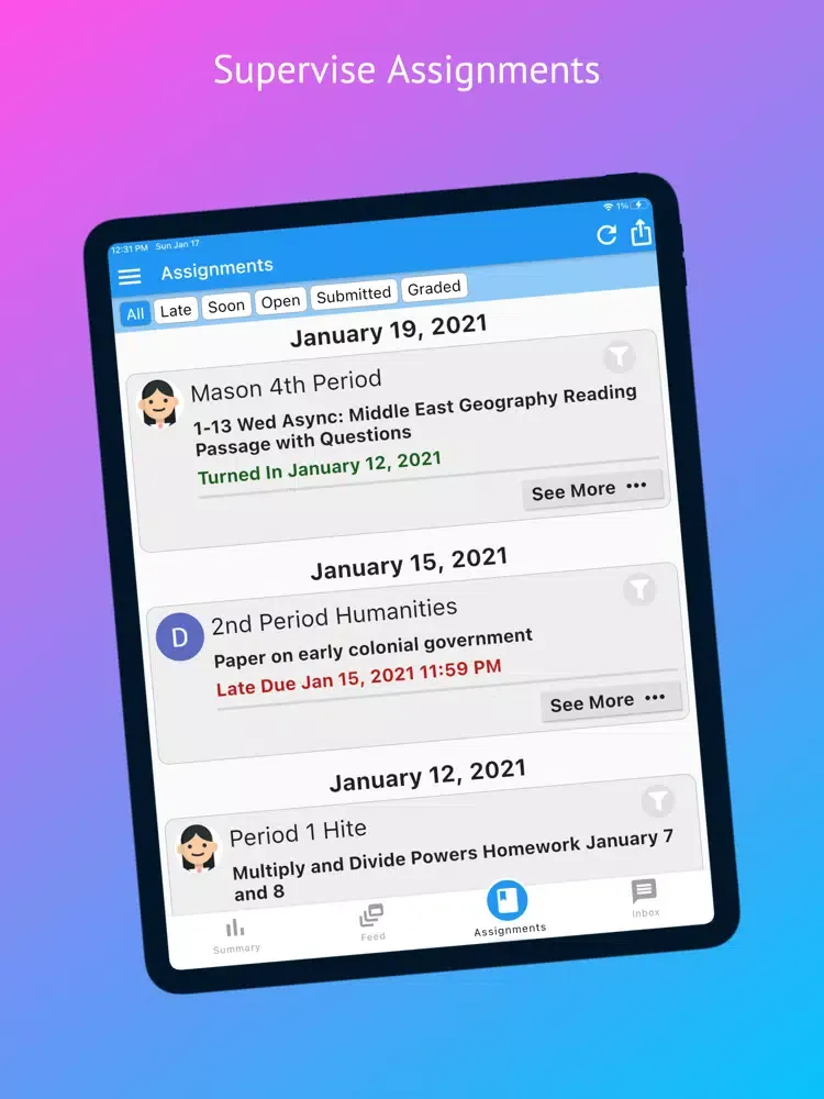 Zrzuty ekranu SchoolSnap-Empowering Parents iPad 