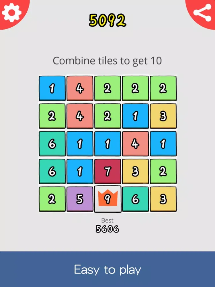 10 - The easiest most challenging number game! iPad  스크린샷