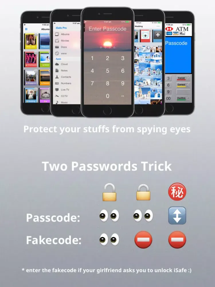 Zrzuty ekranu iSafe Fingerprint iPad 