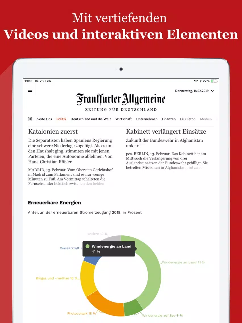 F.A.Z. Edition iPad  스크린샷