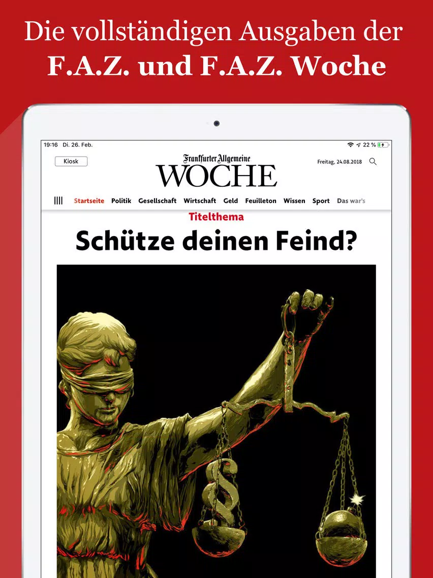 F.A.Z. Edition iPad  스크린샷