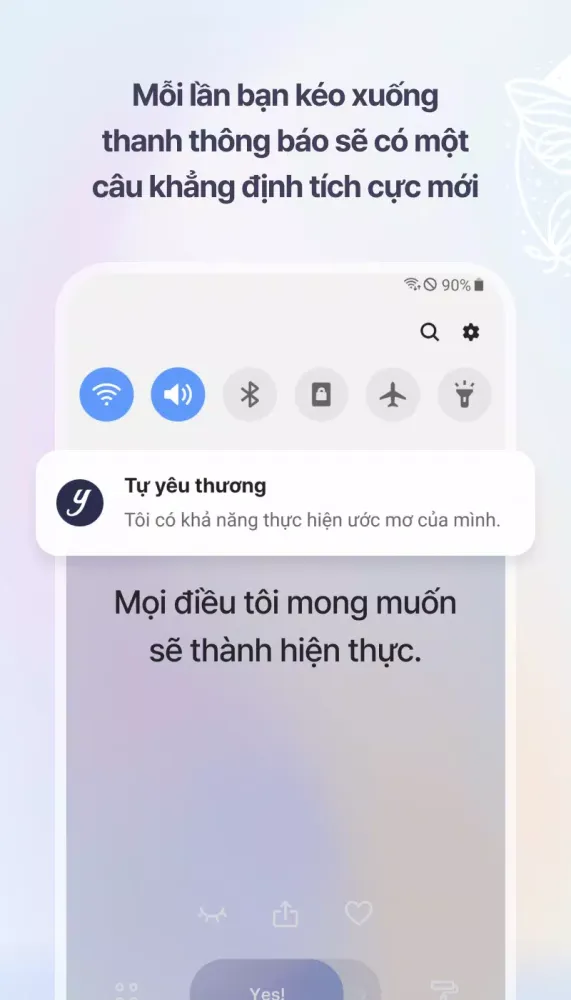 Capturas de tela do Yessi (khẳng định tích cực)