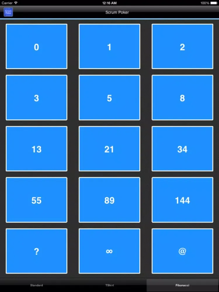 Scrum Poker (Agile Planning) iPad 應用截圖
