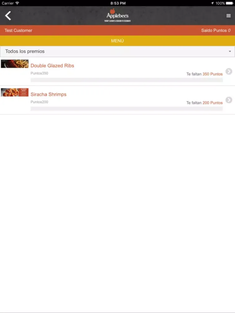 Applebee's Special Guest iPad 应用截图