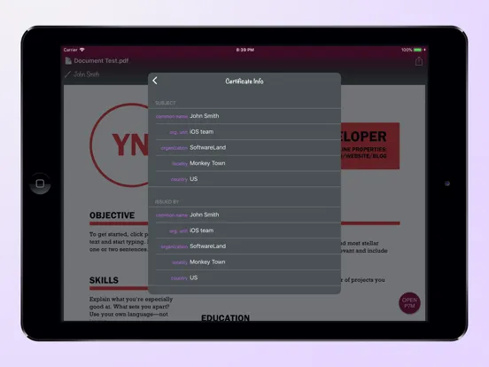 ภาพหน้าจอของ P7M Viewer iPad 