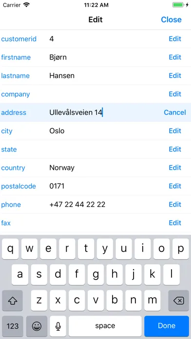 SQLite Mobile Client Screenshots