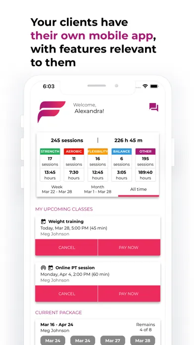 FitGen for Personal Trainer स्क्रीनशॉट