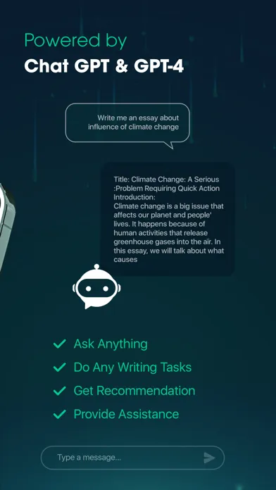 Capturas de tela do AI Chatbot: Ask everything