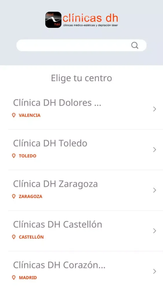 Clínicas DH Screenshots