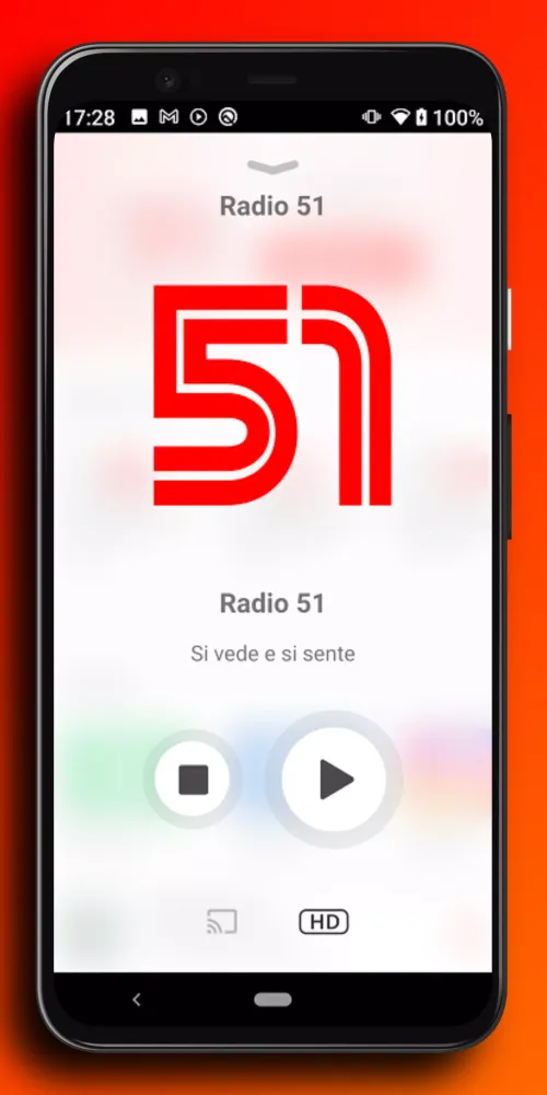 Screenshot di Radio 51