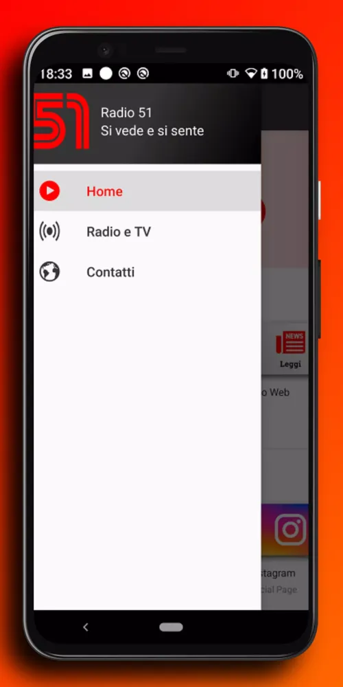 Screenshot di Radio 51