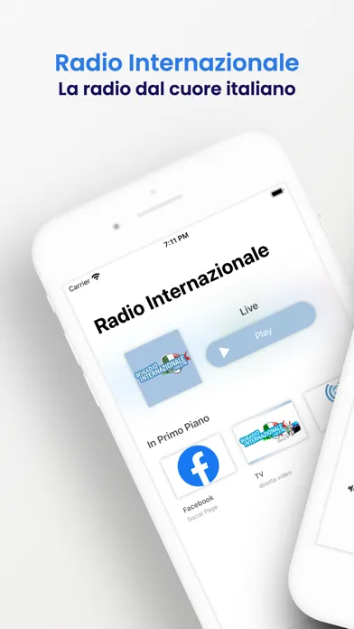Screenshot di Radio Internazionale