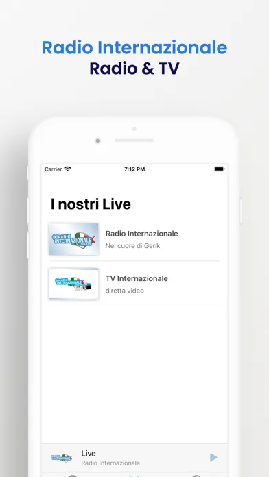 Screenshot di Radio Internazionale