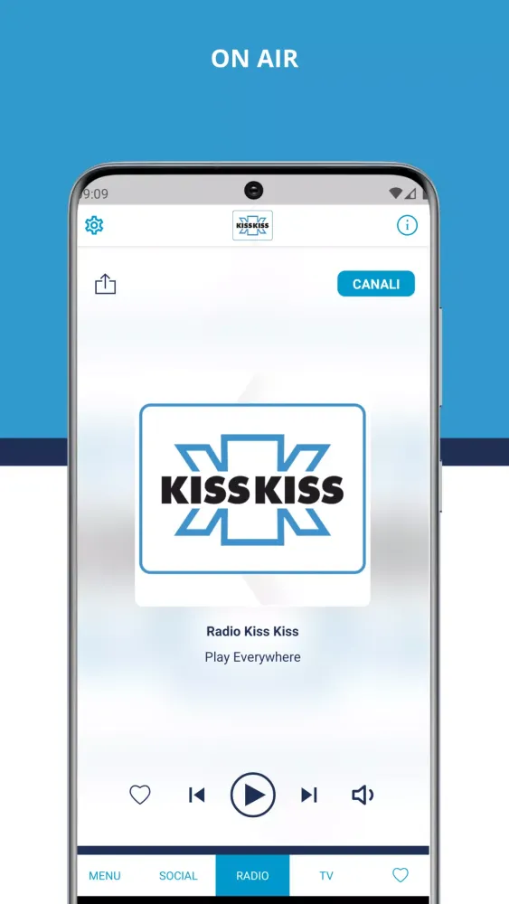 Tangkapan layar Radio Kiss Kiss