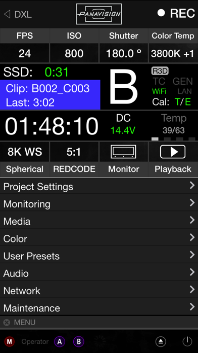ภาพหน้าจอของ DXL Control