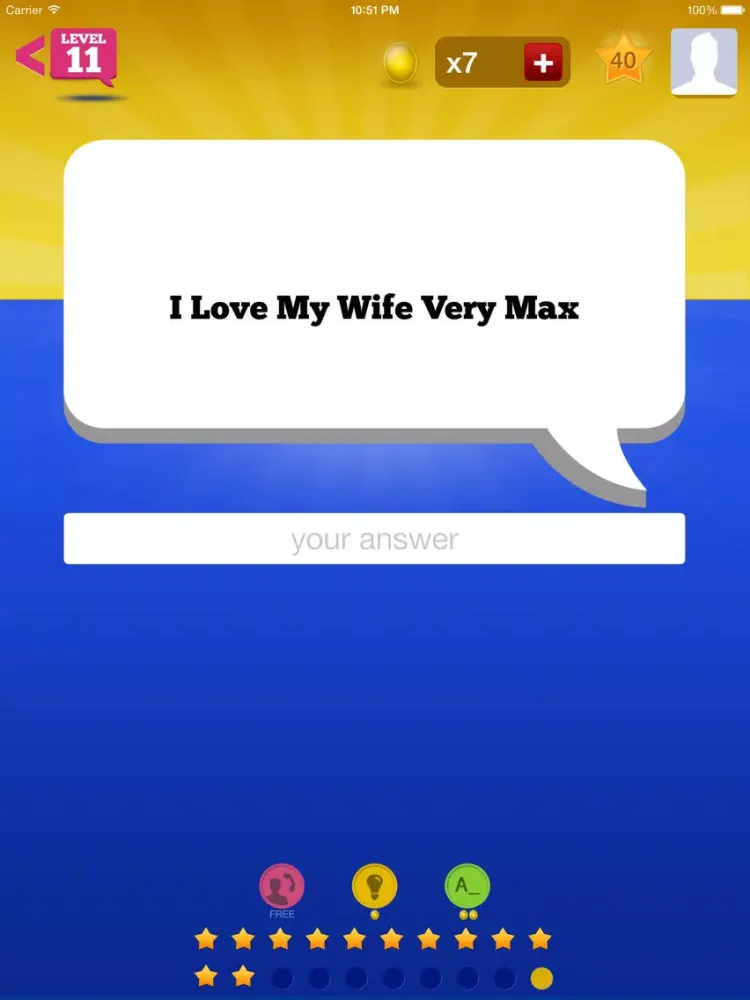 Tagline Quiz iPad  Screenshots