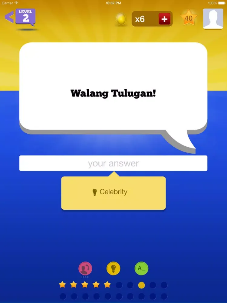 Tagline Quiz iPad  Screenshots