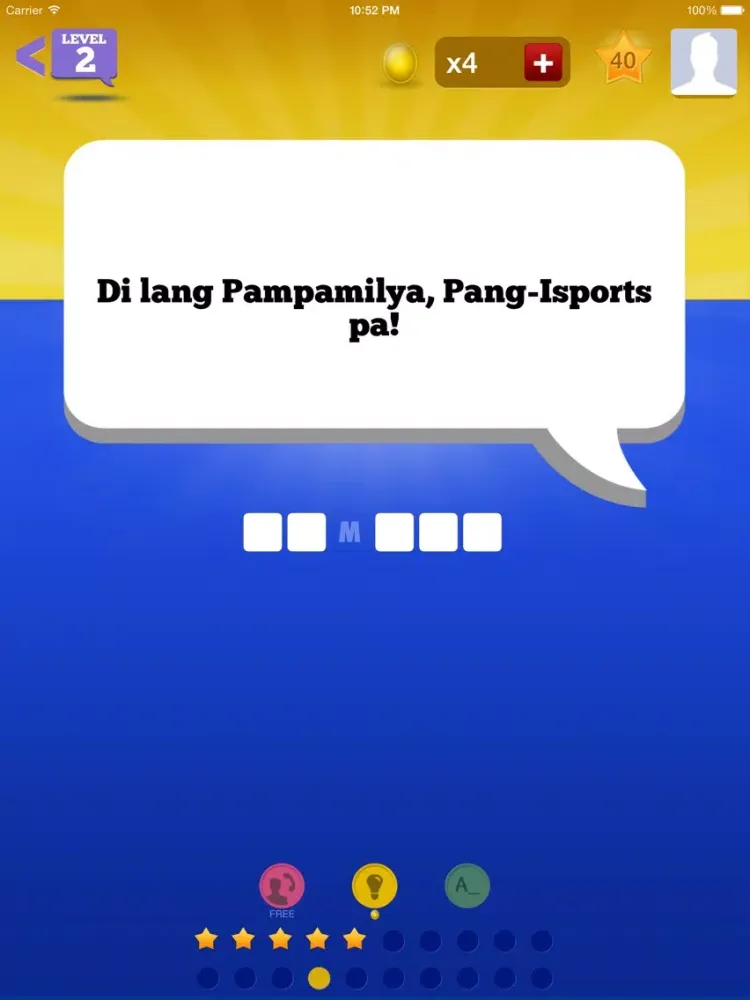 Tagline Quiz iPad  Screenshots