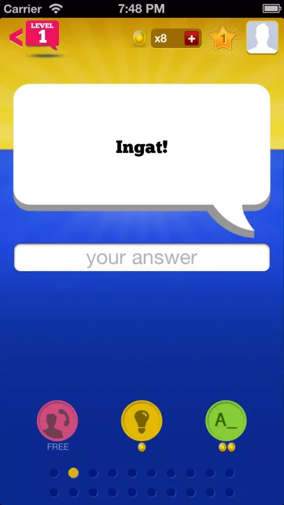 Tagline Quiz Screenshots