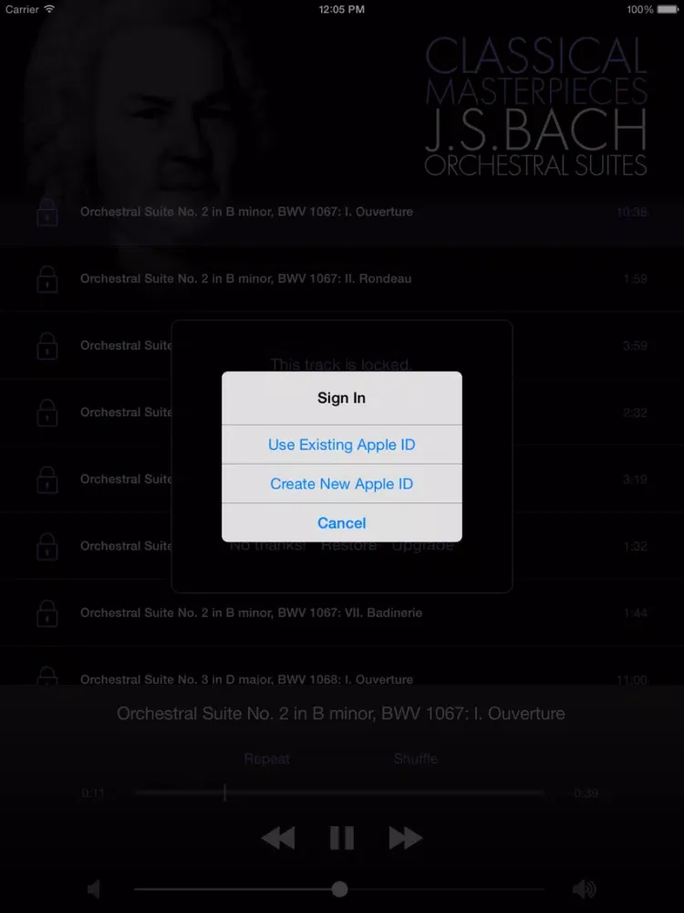 Captures d'écran de Bach: Orchestral Suites iPad 