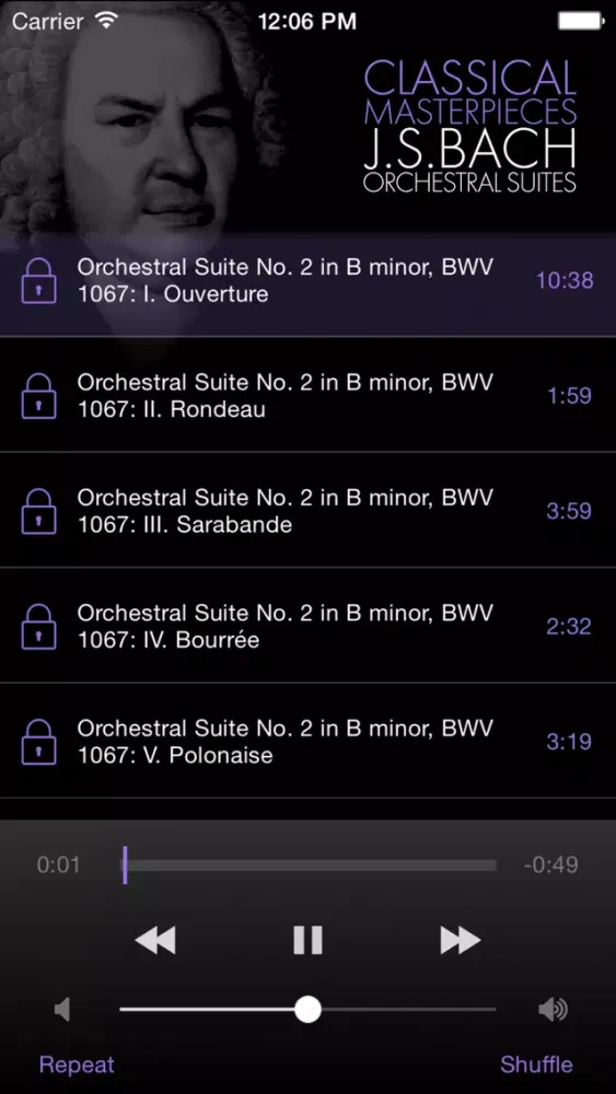 Captures d'écran de Bach: Orchestral Suites