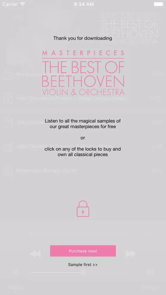 Beethoven: Violin&Orchestra سکرین شاٹس