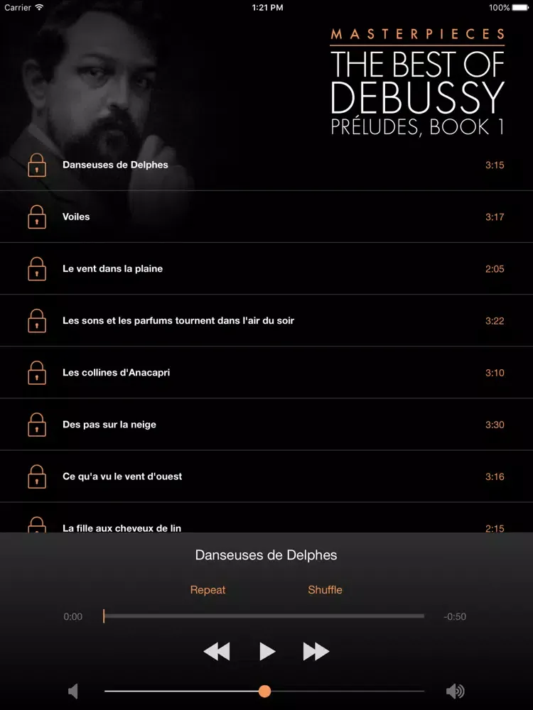 Debussy: Préludes, Book 1 iPad 應用截圖