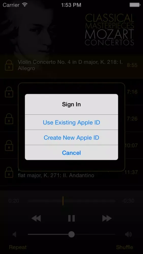Capturas de pantalla de Mozart: Concertos