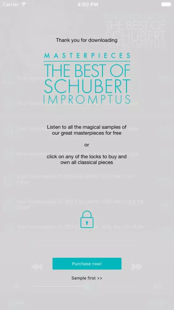 Schubert: Impromptus 스크린샷