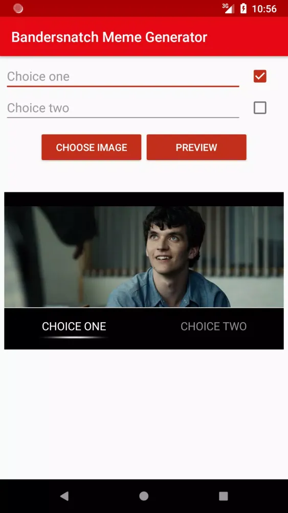 Bandersnatch Meme Generator应用截图
