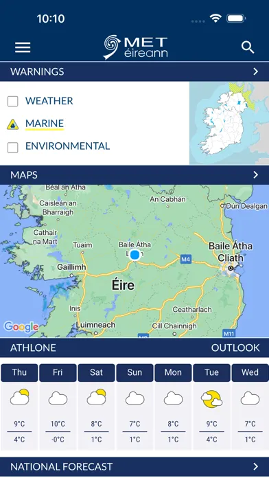 Met Éireann Weather Ireland应用截图
