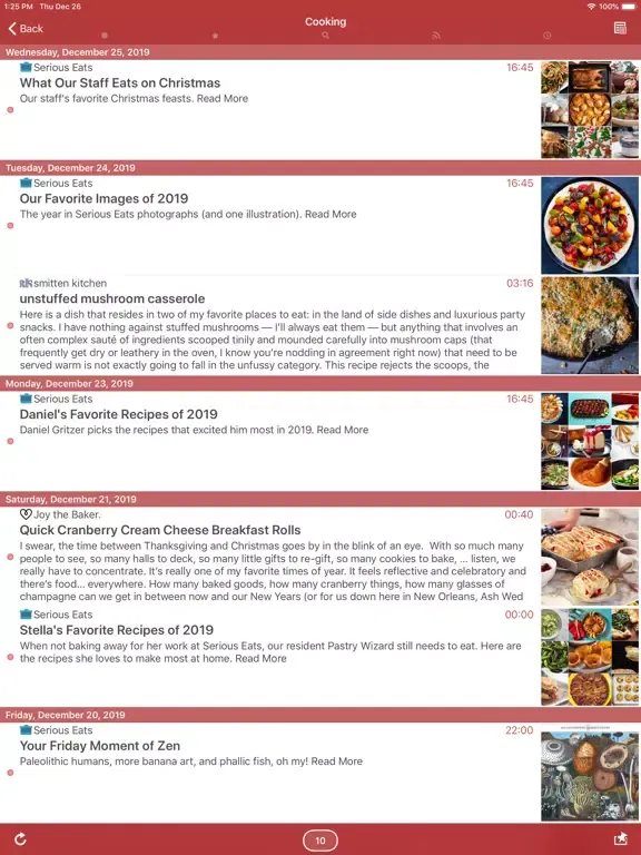 Tangkapan layar Sylfeed for iPad iPad 