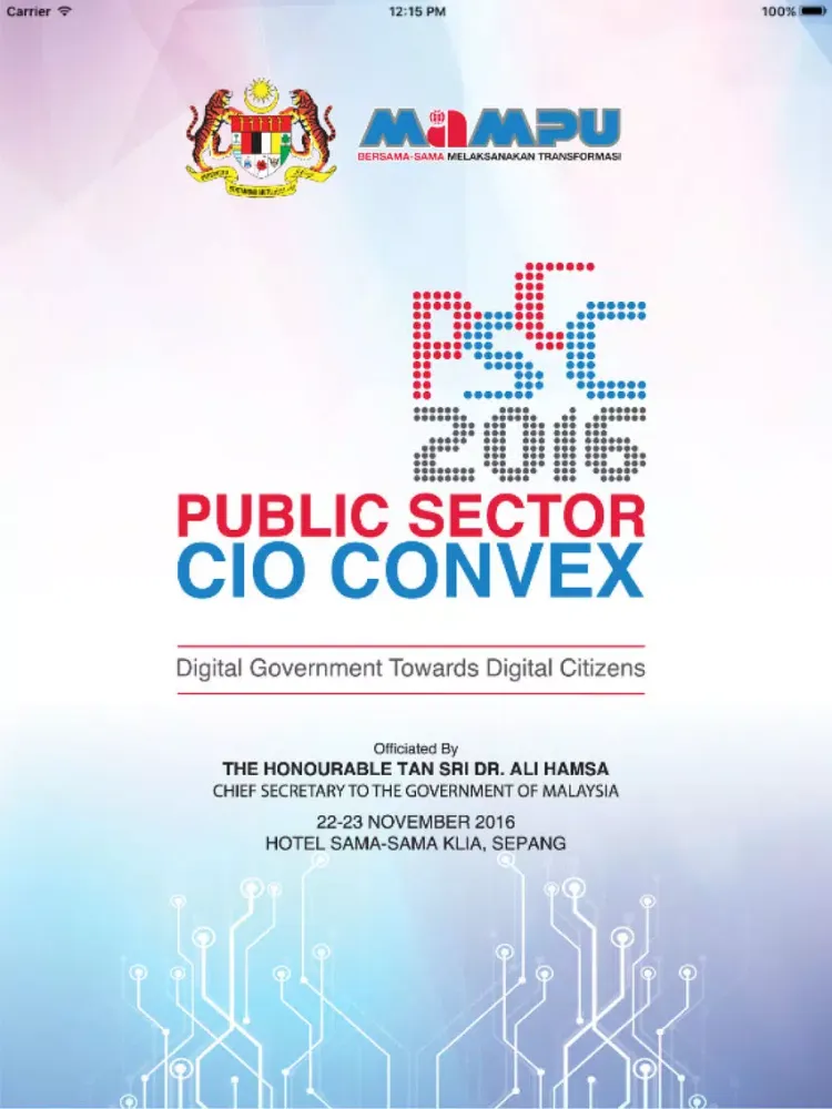 Public Sector CIO Convex 2016 iPad  스크린샷