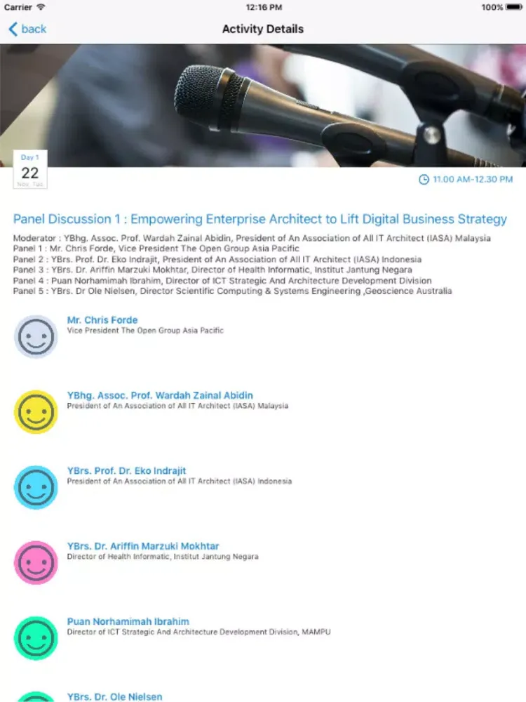 Public Sector CIO Convex 2016 iPad  스크린샷