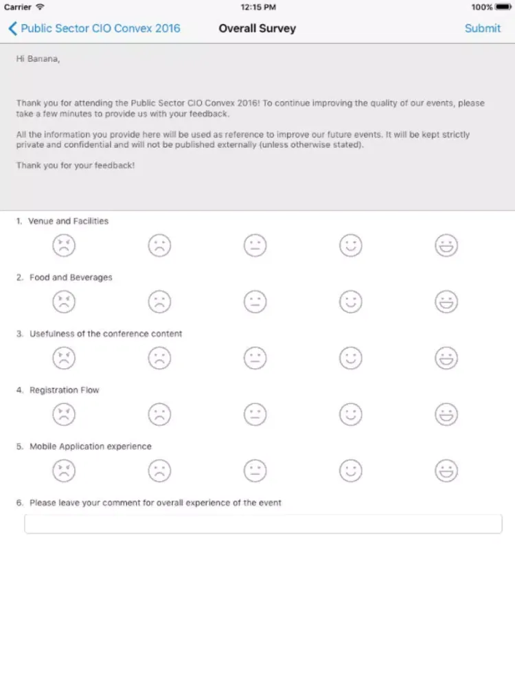 Public Sector CIO Convex 2016 iPad  스크린샷
