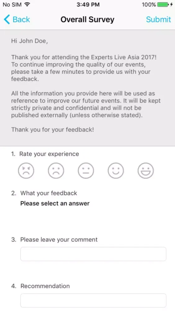 Ảnh chụp màn hình của Experts Live Asia 2017
