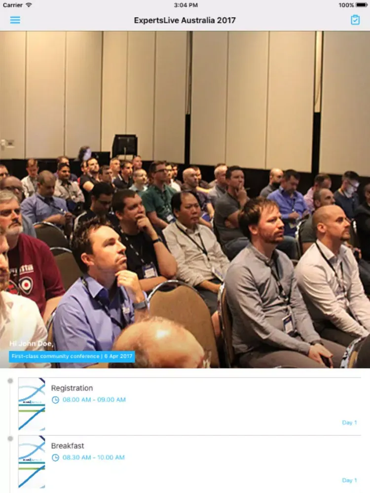 ExpertsLive Australia 2017 iPad  স্ক্রিনশট