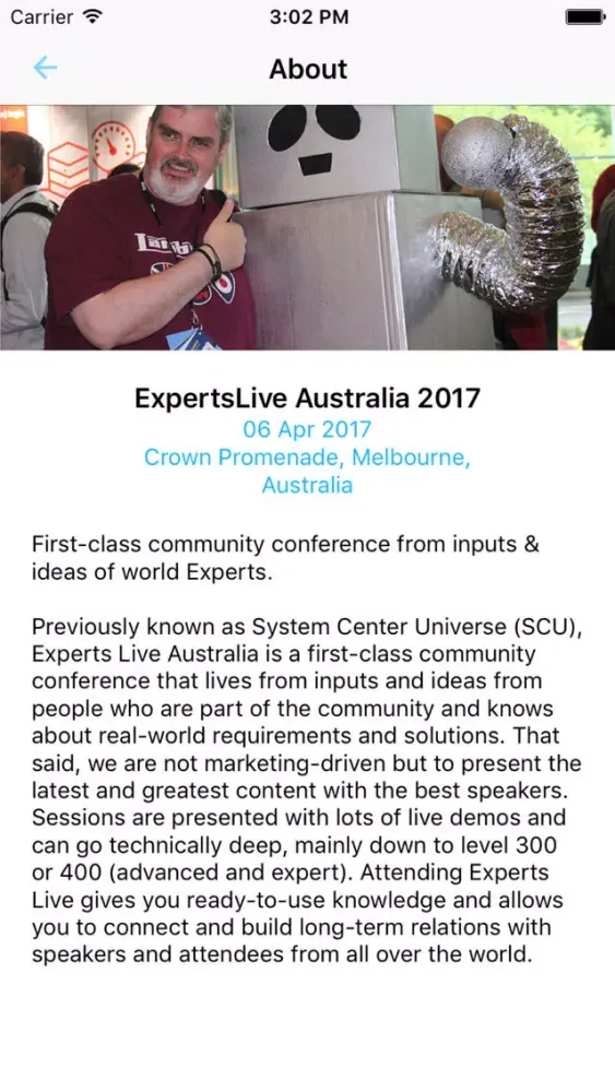 ExpertsLive Australia 2017 স্ক্রিনশট
