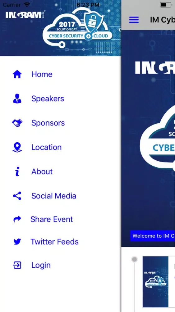 Tangkapan layar IM Cyber Security + Cloud 2017