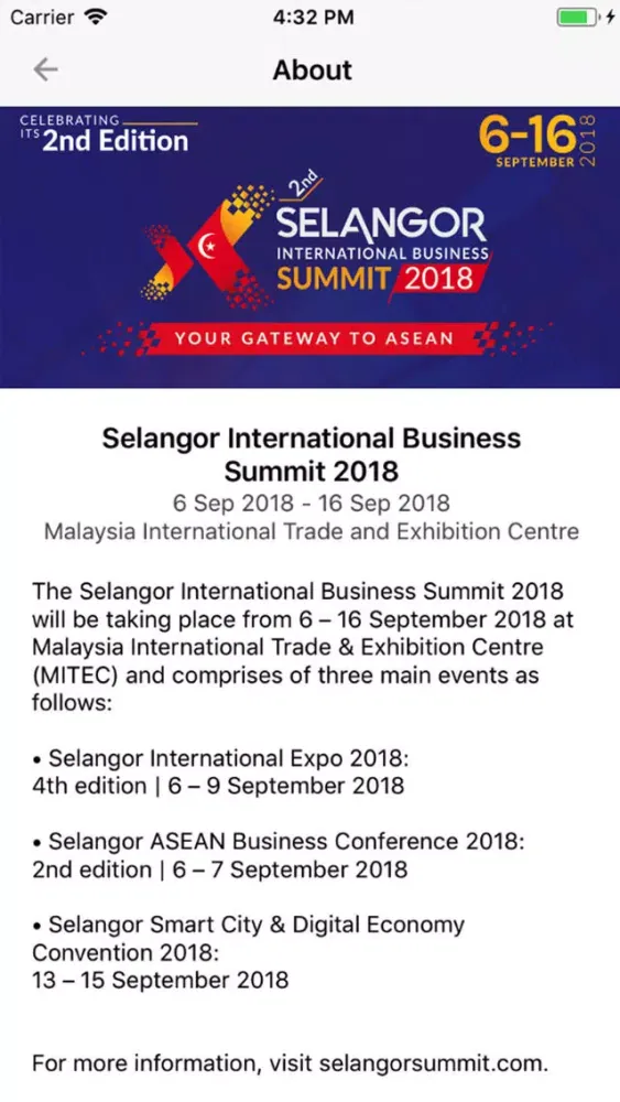 Capturas de pantalla de Selangor Summit