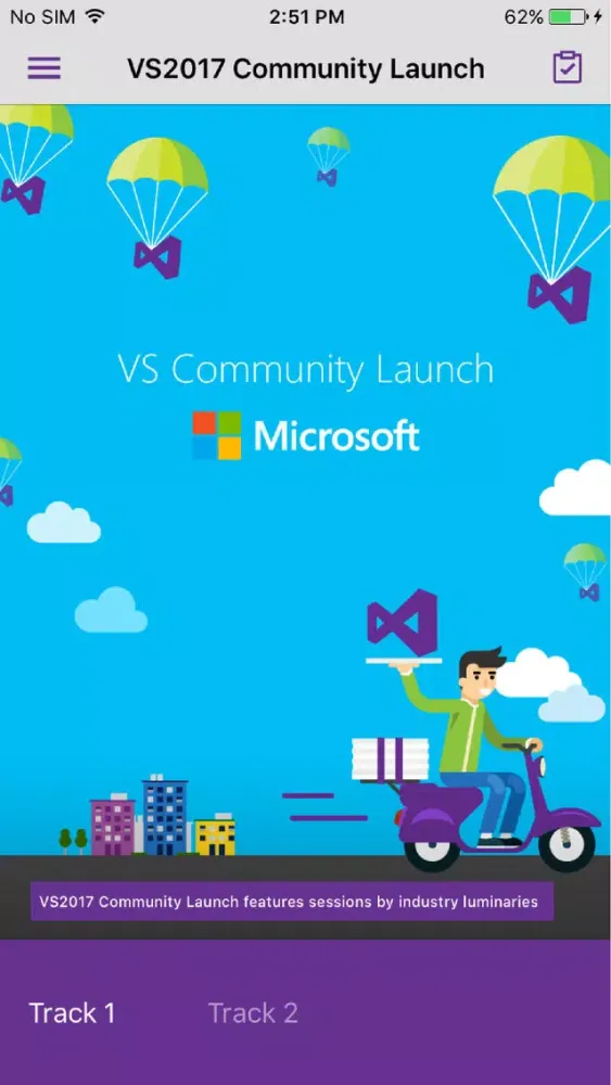 VS2017 Community Launch स्क्रीनशॉट