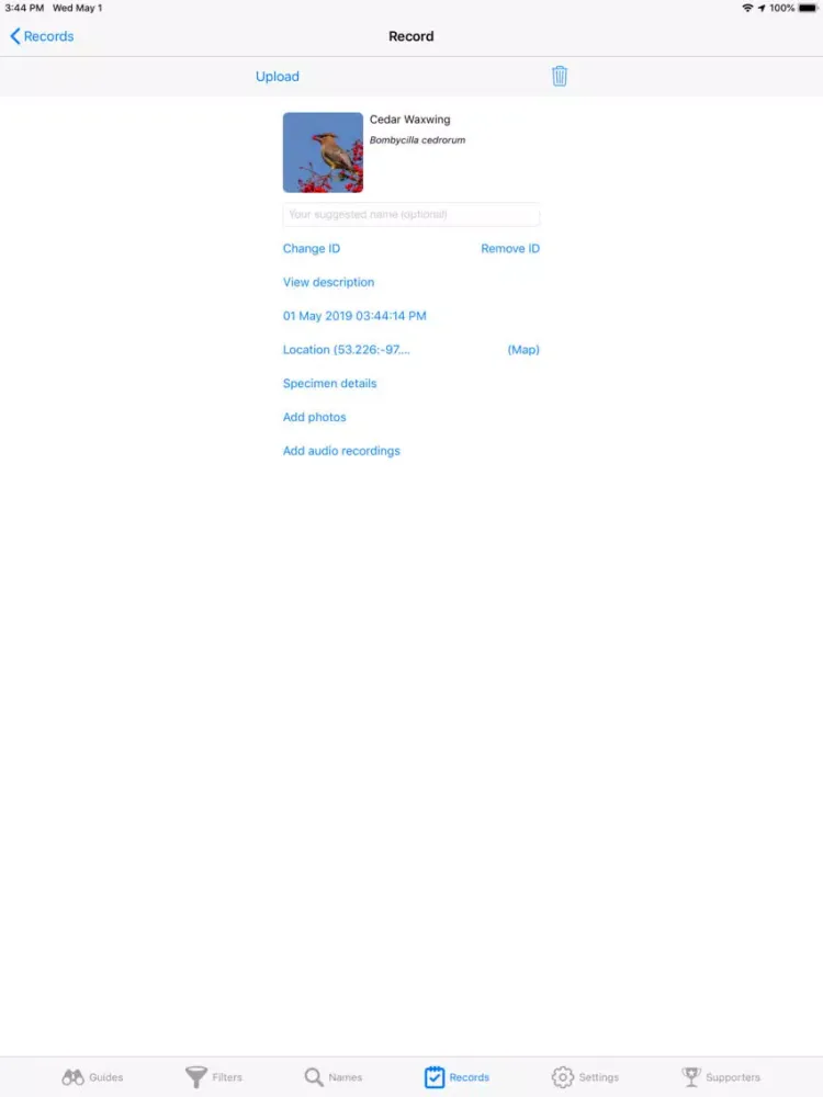 Screenshot di Canadian Birds iPad 