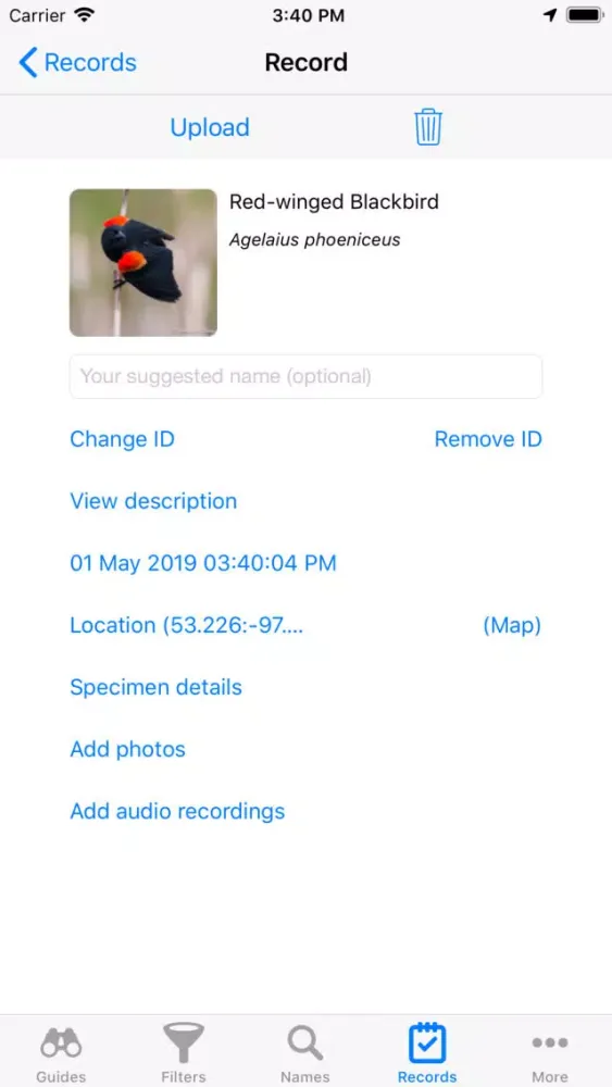 Screenshot di Canadian Birds