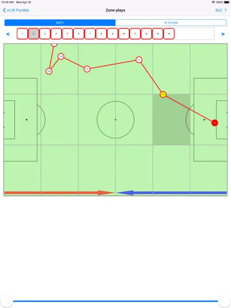 Tangkapan skrin Football Stats iPad 